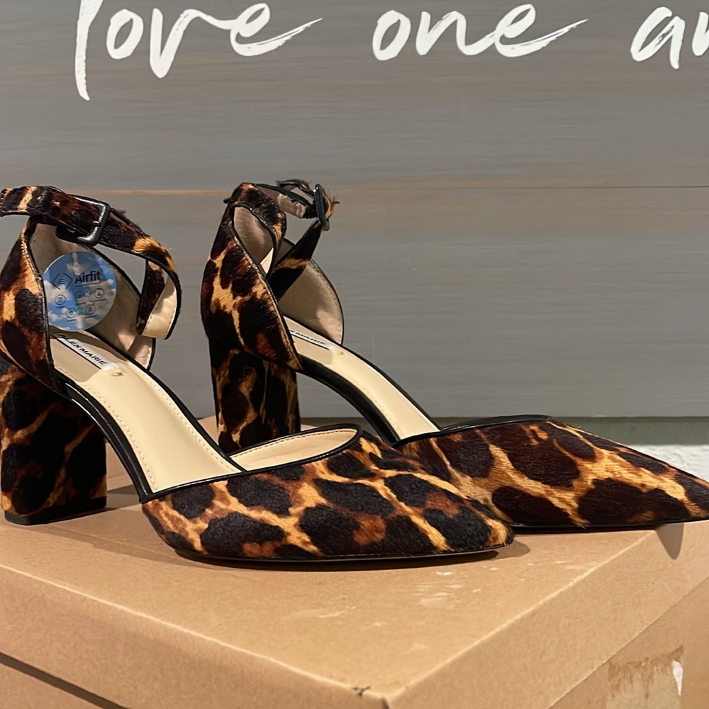 Alex Marie Leopard Print Heels
